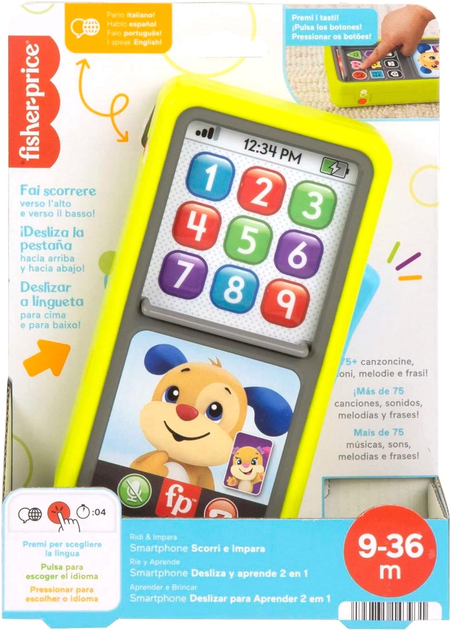 Interaktywny smartphone Fisher-Price Scroll & Learn (0194735143931) - obraz 1