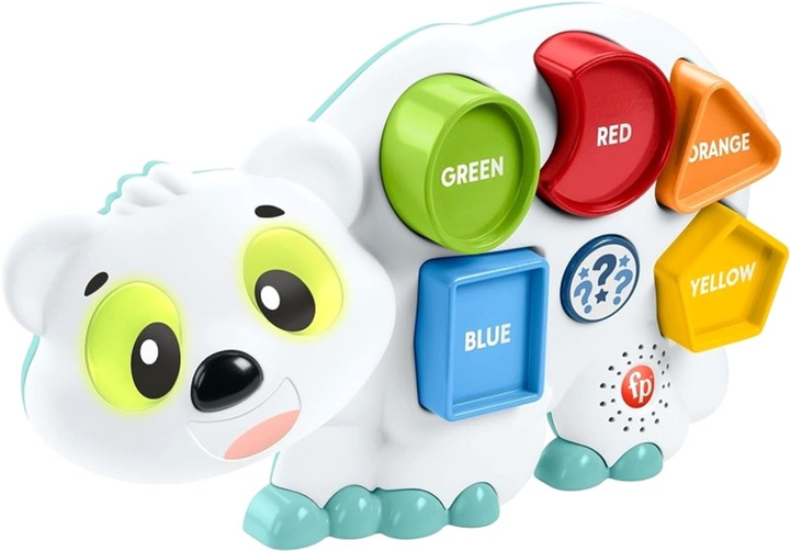 Інтерактивна іграшка Fisher-Price Talk me Fabietto Teddy Bear Shapes and Colors (0194735172108) - зображення 2
