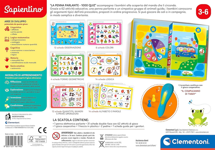 Interaktywna zabawka Clementoni The Interactive Pen 1000 Quiz (8005125167982) - obraz 3