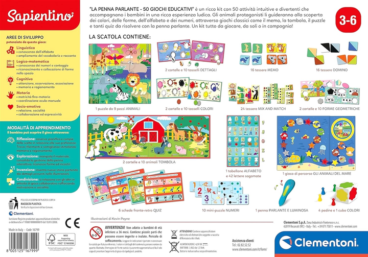 Інтерактивна іграшка Clementoni The Interactive Pen 50 Educational Games (8005125167999) - зображення 3
