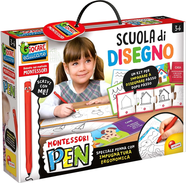 Навчальний набір Lisciani Montessori Pen Drawing School (8008324101696) - зображення 1