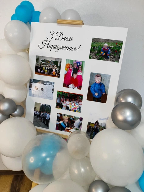 Баннер 50х60 см с цветной надписью для фотозоны доска на День рождения с фото - Фото 1 Баннер 50х60 см с цветной надписью для фотозоны доска на День рождения с фото - изображение 1