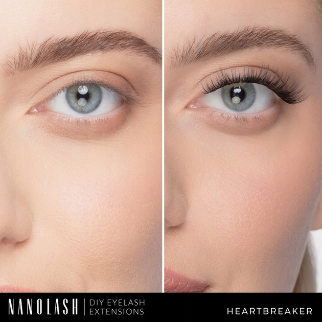 Штучні вії Nanolash Eyelash у кластерах Heartbreaker 36 шт (5905669547840) - зображення 2