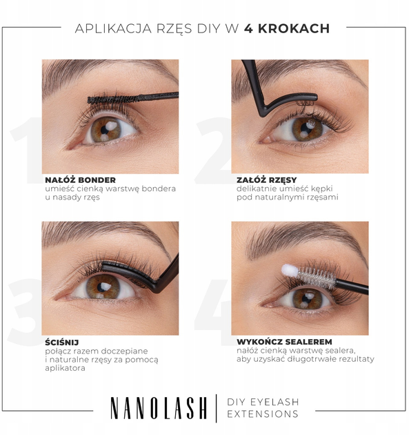 Sztuczne rzęsy Nanolash Eyelash w kępkach Heartbreaker 36 szt (5905669547840) - obraz 6
