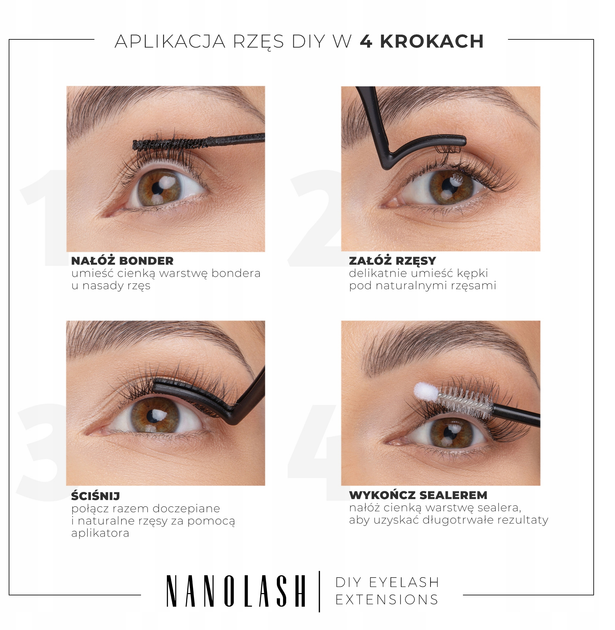 Sztuczne rzęsy Nanolash Eyelash w kępkach Divine 36 szt (5905669547888) - obraz 6