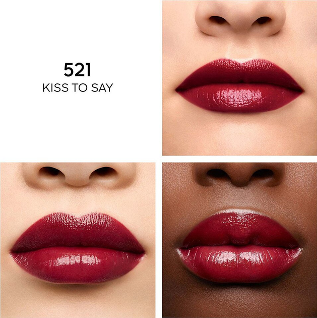 Губна помада Guerlain KissKiss Shine Bloom 521 Kiss to Say 2.8 г (3346470441811) - зображення 3