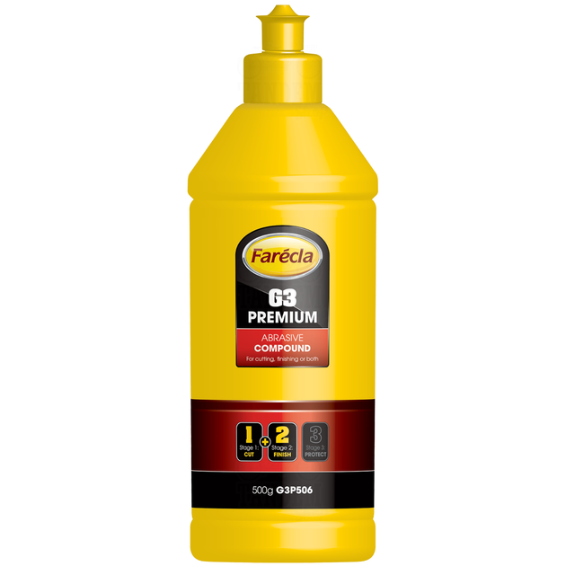 Полировальная паста одношаговая | Farecla G3 Premium Abrasive Compound | Бутылка 500 г - Фото 1 Полировальная паста одношаговая | Farecla G3 Premium Abrasive Compound | Бутылка 500 г - изображение 1