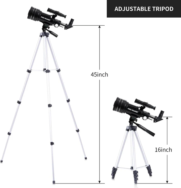 Телескоп Free Soldier F30070M 70/300 Черный - изображение 5
