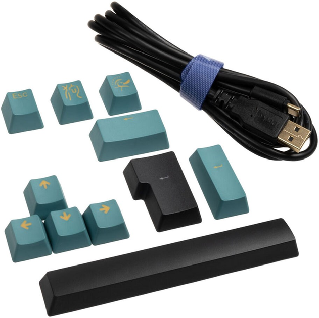Клавіатура дротова Ducky One 2 TKL Cherry MX Silent Red USB Black (DKON1787ST-SDEPDAZT1) - зображення 9