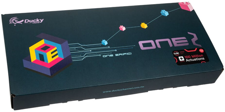 Клавіатура дротова Ducky One 2 TKL Cherry MX Silent Red USB Black (DKON1787ST-SDEPDAZT1) - зображення 10