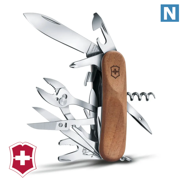 Швейцарський ніж мультитул складаний Victorinox Evowood S557 (2.5221.S63) (85мм) - зображення 1