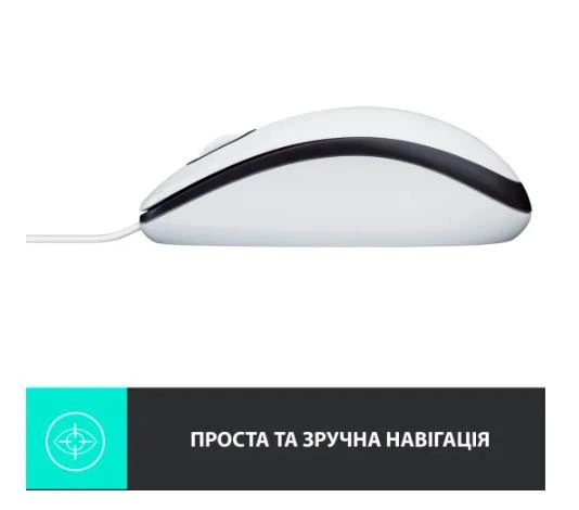 Мышь Logitech M100 Optical Mouse White (910-006764) - изображение 5