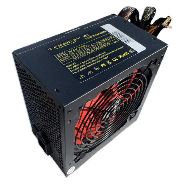Блок питания для ПК 650W Casecom CM 650 120мм 4хSATA Bulk ATX - изображение 1