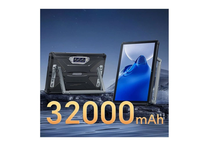 Планшет Oukitel RT7 5G 10.1 FHD+ 12GB 256GB Dimensity 720 32000mAh 48+32Мп IP69K NFC LTE 1920x1200 IPS 32000mAh Black (6931940751438) - зображення 6