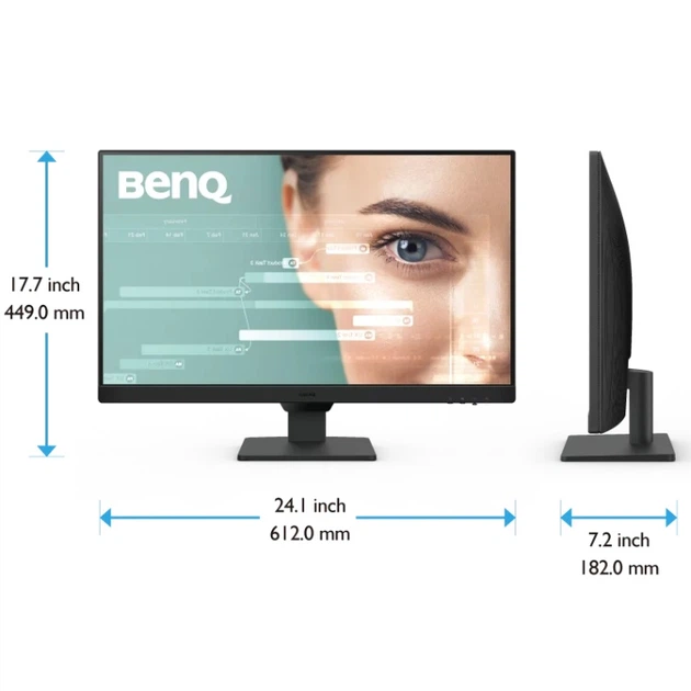 TFT 27" BenQ GW2790, IPS, 100Hz, 2xHDMI, DP, колонки, чорний - изображение 7