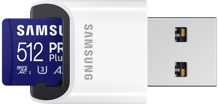 Карта памяти Samsung PRO Plus microSDXC UHS-I 512GB Class 10 + Reader 2023 (MB-MD512SB/WW) - изображение 5
