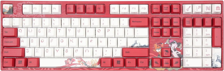 Klawiatura przewodowa Varmilo VEA108 Koi MX Brown Red/White (100046151) - obraz 1