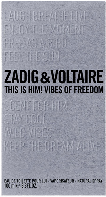 Туалетна вода для чоловіків Zadig&Voltaire This Is Him Vibes Of Freedom 100 мл (3423222048358) - зображення 3