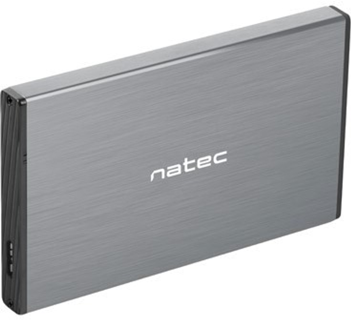 Зовнішня кишеня NATEC Rhino Go на диск SATA 2.5" HDD/SSD - USB 3.0 Grey (NKZ-1281) - зображення 1