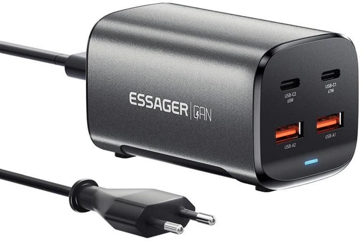 Мережевий зарядний пристрій ESSAGER Collection 67 W GaN Desktop Charger ...