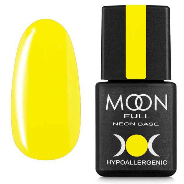 Неонове базове покриття Moon Full Neon Rubber base №02, 8 мл - Фото 1 Неонове базове покриття Moon Full Neon Rubber base №02, 8 мл - зображення 1