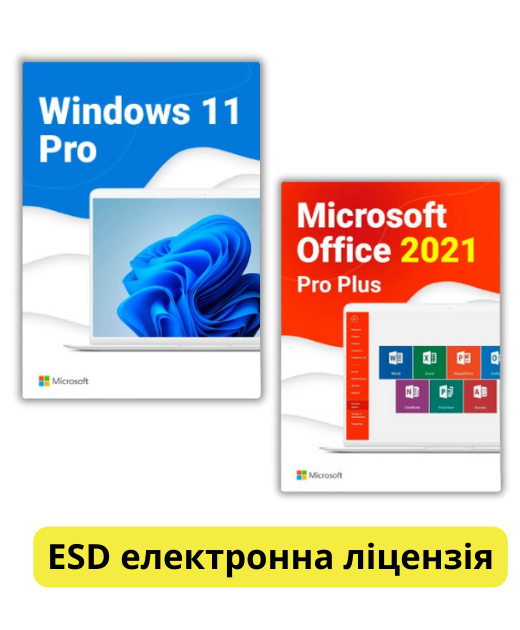 Операційна система Windows 11 PRO Професійна + Office 2021 Pro Plus на 1ПК (ESD – електронна ліцензія) - Фото 1 Операційна система Windows 11 PRO Професійна + Office 2021 Pro Plus на 1ПК (ESD – електронна ліцензія) - изображение 1