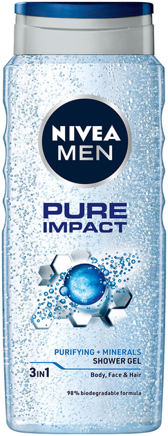 Акція на Гель для душу NIVEA MEN Pure Impact  500 мл (4005900420220/4006000009452) від Rozetka