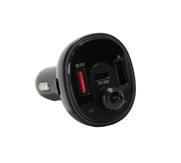 FM модулятор 4you Smart X4 (PD 30W+ 2 USB, QC3, Подсветка, MP3, bt 5.0, Гарантия 12мес) - изображение 2