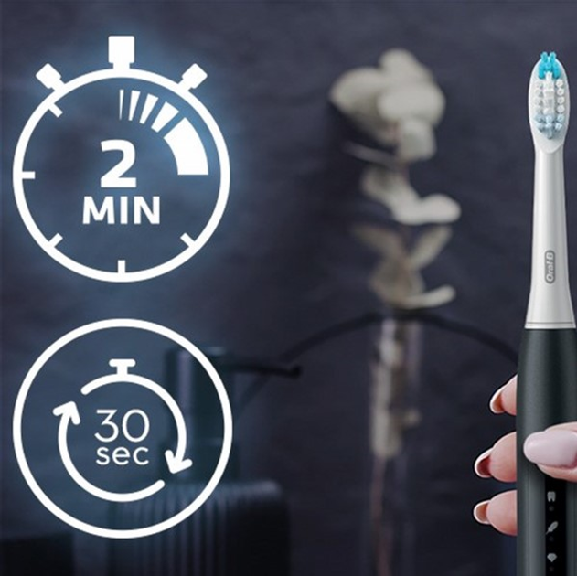 Szczoteczka elektryczna ORAL-B BRAUN Pulsonic Slim Luxe 4500 Czarna (4210201396420) - obraz 6