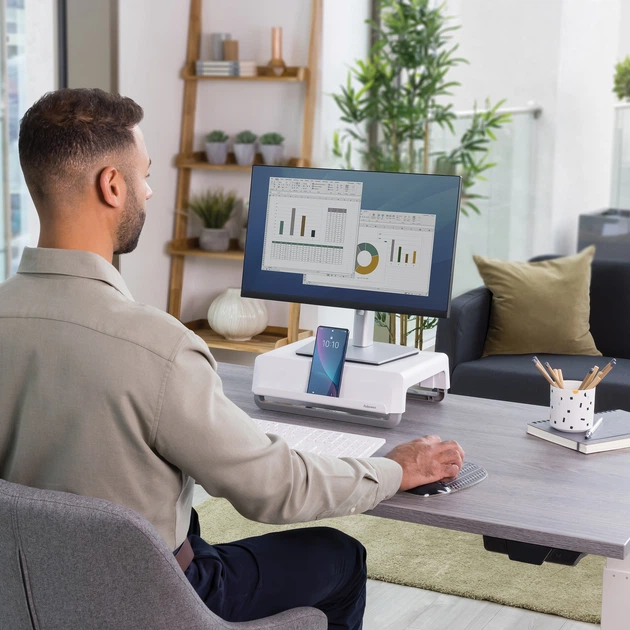 Настільна підставка під монітор Fellowes Breyta White (100352171) - зображення 9