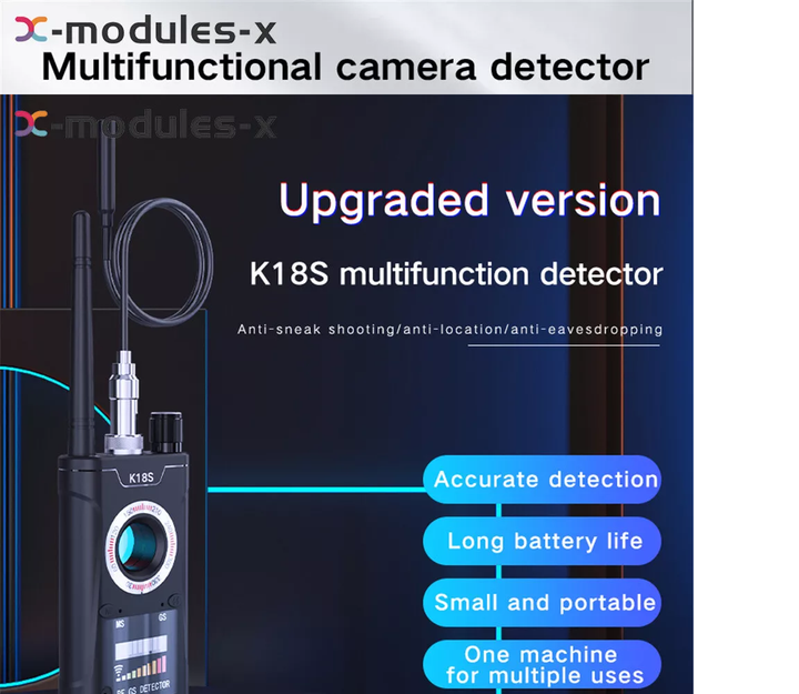 Багатофункціональний детектор жучків K18S (А564687) - Фото 6 Багатофункціональний детектор жучків K18S (А564687) - зображення 6