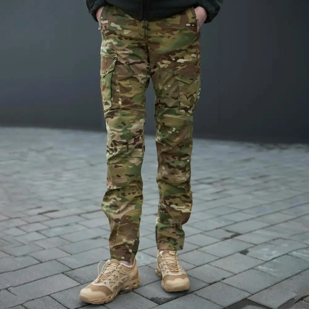 Жіночі штани з манжетами Military ріп-стоп мультикам розмір M - зображення 2