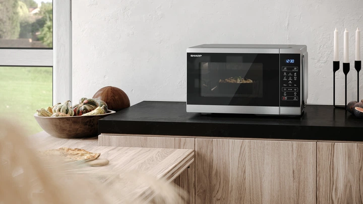 Мікрохвильова піч Sharp MS252AE Срібляста (YC-MS252AE-S) - зображення 5