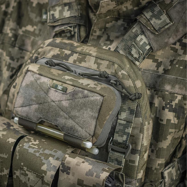 Подсумок M-Tac Cordura 1000D 18х10х3 см / Сумка с системой Molle пиксель - изображение 2