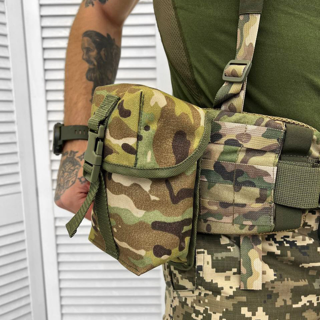 Утилитарный Подсумок на системе MOLLE / Сумка - Сухарка Cordura мультикам - изображение 2