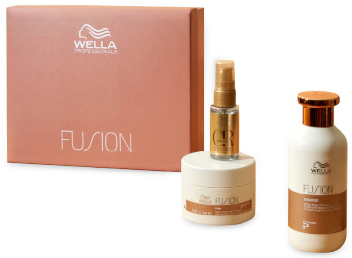 Набір Wella Professionals Fusion для відновлення волосся Шампунь 250 мл + Маска 150 мл + Олія 30 мл (4064666805115) - зображення 2