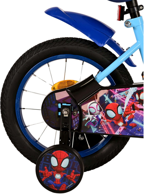 Rower dziecięcy Volare Spidey Amazing Friends 14 Niebieski (8715347215322) - obraz 4