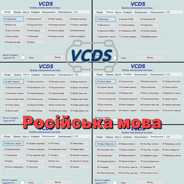 Сканер Vag Com 23.3 для авто с 1988 по 2022годы VCDS Вася диагност русская версия сканер ваг ком всдс - изображение 7