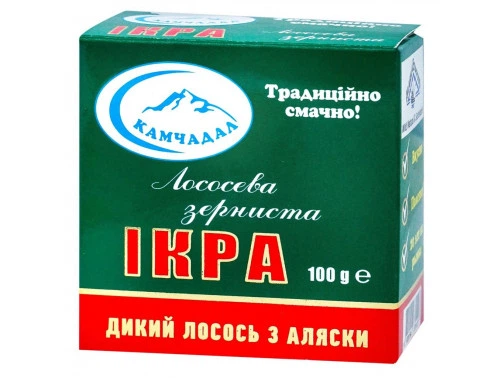 Ікра лососева червона зерниста Камчадал 100 г (01540238) - Фото 1 Ікра лососева червона зерниста Камчадал 100 г (01540238) - зображення 1