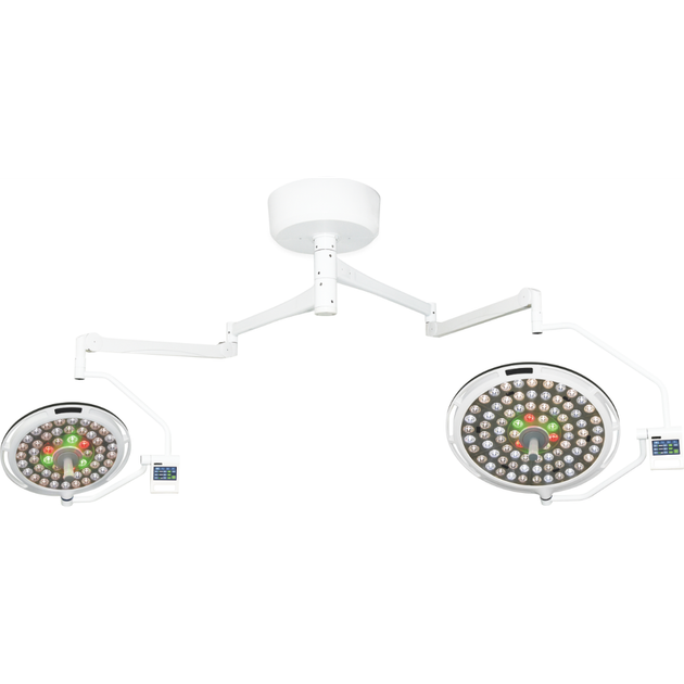 Світильник хірургічний потоловий LED двокупольний Medik MK-R700/700BW - зображення 1