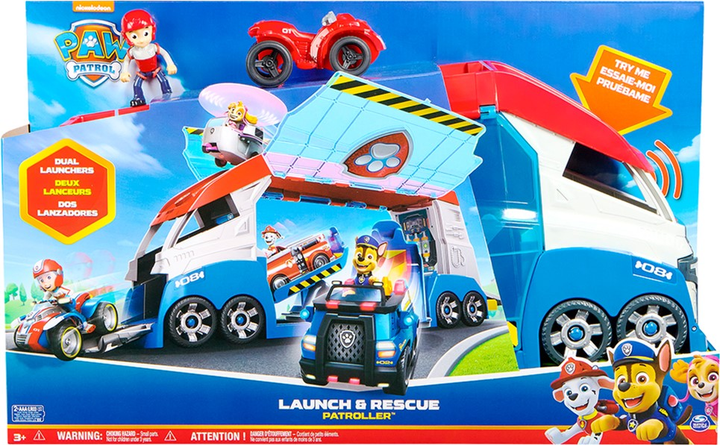 Автопоїзд спортивний Spin Master Paw Patrol Rescue Wheels Launch & Rescue Patroller (778988453438) - зображення 1