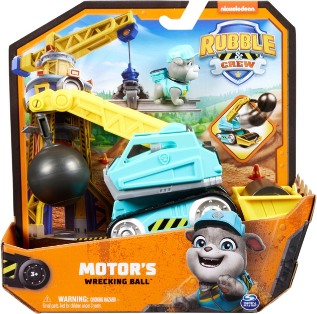 Pojazd Spin Master Paw Patrol Rubble & Crew Motors Wrecking Ball (681147010987) - obraz 1