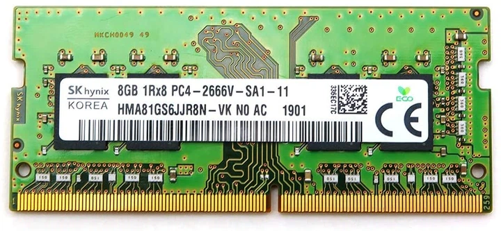 Модуль пам'яті Hynix DDR4 8Gb 2666 MHz Sodimm HMA81GS6JJR8N-VK N0