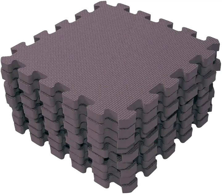 Mata do zabawy BabyDan 9 elementów Liliowa (5705548046576) - obraz 1