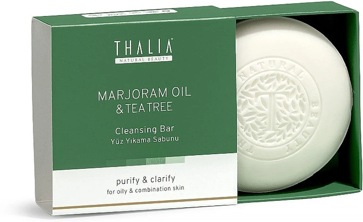 Глубоко очищающее мыло с майораном и чайным деревом - Thalia 110g (1198652-134085) - Фото 1 Глубоко очищающее мыло с майораном и чайным деревом - Thalia 110g (1198652-134085) - изображение 1