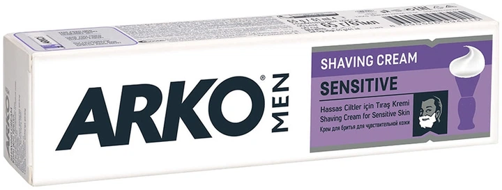 Крем для бритья для чувствительной кожи ARKO Men Shaving Cream Sensitive 65ml (670484-586301-2) - Фото 1 Крем для бритья для чувствительной кожи ARKO Men Shaving Cream Sensitive 65ml (670484-586301-2) - изображение 1