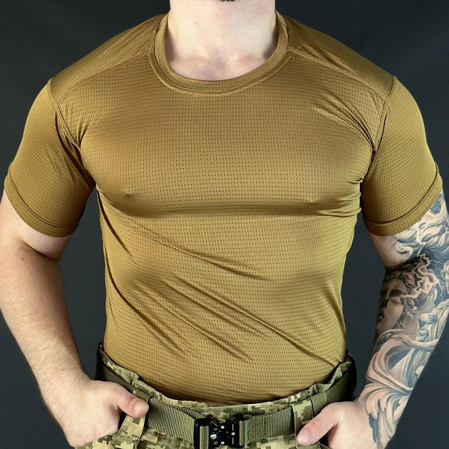 Мужская сетчатая футболка джерси койот размер L - изображение 1