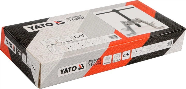 Съемник Ступицы(Полуоси)Автомобиля 200 мм YATO YT-0602 - изображение 8