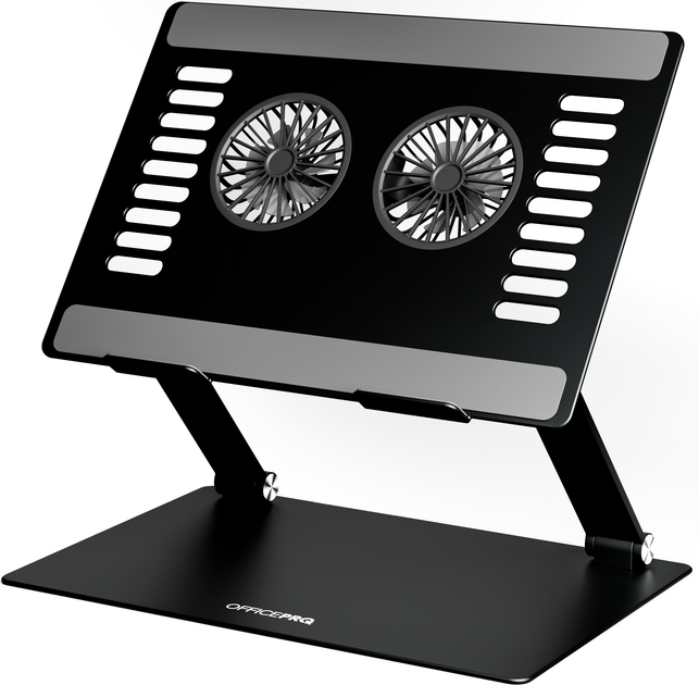 Охолоджуюча підставка для ноутбука OfficePro LS122B Aluminum alloy Black - зображення 1