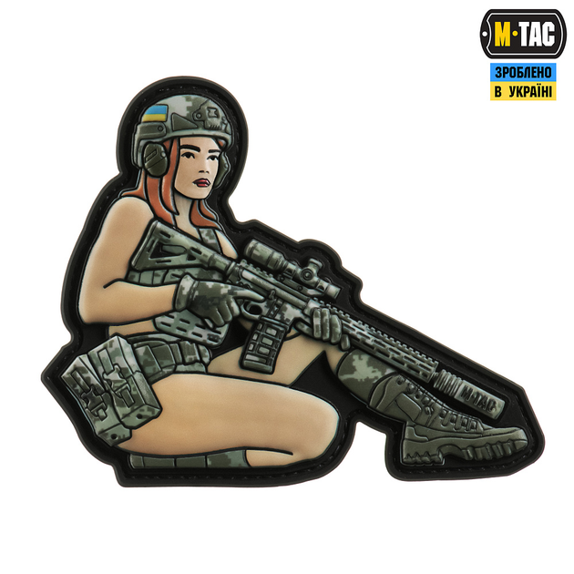 Нашивка M-Tac Tactical girl №2 PVC MM14 - изображение 1